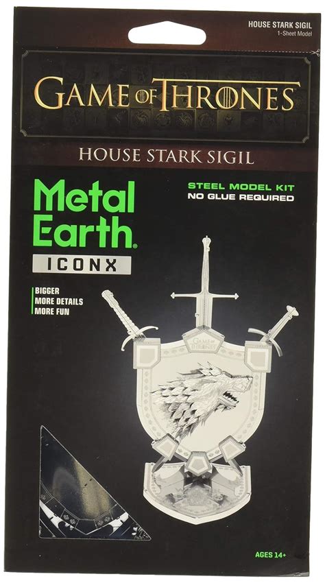 metal house of stark breastplate|Fascinations Metal Earth House Stark Sigil Kit .